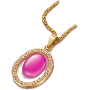 pink and gold necklace sticker