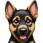German Shepherd puppy sticker