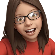 girl with glasses and brown hair sticker