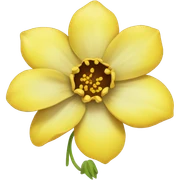 yellow flower sticker