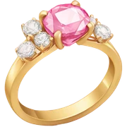 Pink diamond ring sticker