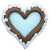 Snow heart  sticker