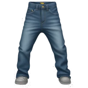 Low rise baggy jeans sticker