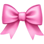 Pink bow sticker