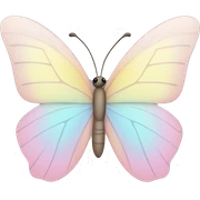 Pastel butterfly  sticker