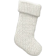 white knit christmas stocking sticker