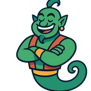 green genie sticker
