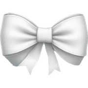 White bow sticker