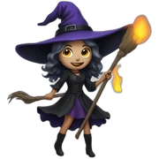 horror witch sticker