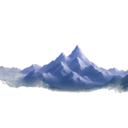 City of starlight In mountains sticker
