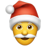 Christmas hat sticker