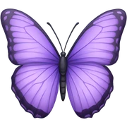 Purple lavender butterfly sticker