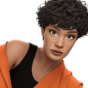 realistic girl with short hair sticker