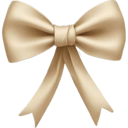 Schleife beige sticker