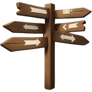 Mountain trail sign  sticker