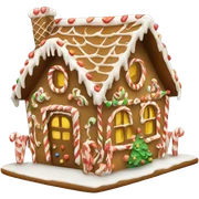 Gingerbread house sticker