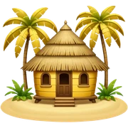 Banana hut sticker