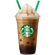 Starbuck ice coffee with ice cubes sticker