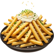 Truffle fries with truffle aioli and Parmesan sticker