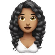mujer con rubor y maquillaje brilloso sticker