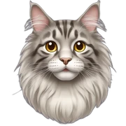 maine coon cat sticker