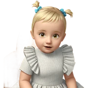 blonde girl in dress gazing sticker