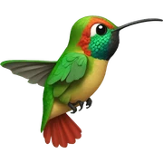 emoji de un colibrí bostezando  sticker