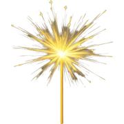 sparklers yellow  sticker
