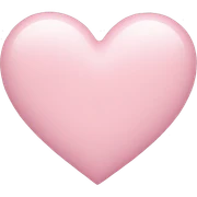 Pastel pink heart sticker
