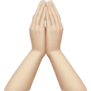 pray hands sticker