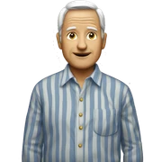 old mancin striped shirt sticker
