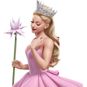 ethereal beauty in pink dress sticker