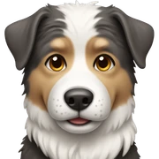 winter dog sticker