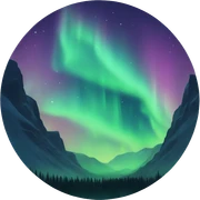 Northern lights  sticker