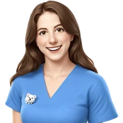 smiling girl with teddy bear sticker