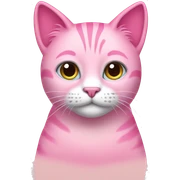Pink cat  sticker