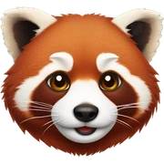 Red panda sticker