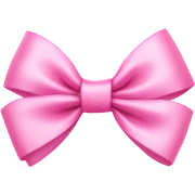 Pink bow sticker
