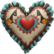 Native American Heart  sticker