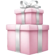 Light pink Christmas gifts under a white Christmas tree  sticker