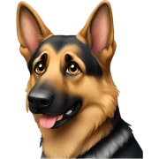 German shepherd  sticker