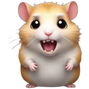 Hamster vampire sticker