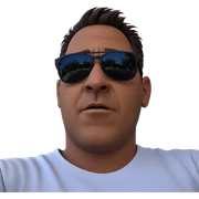 cool guy in sunglasses sticker