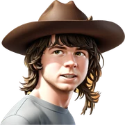 realistic cowboy hat portrait sticker