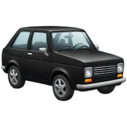 Carro preto rebaixado sticker