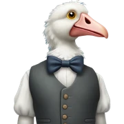 Dodo bird in a waistcoat sticker