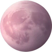 pastel pink moon sticker