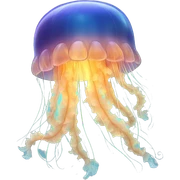 Jellyfish glowing sticker