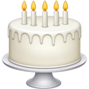 white cake sticker