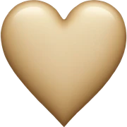 Beige Heart sticker